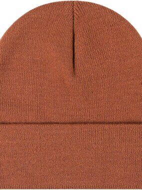 Unisex Mocha Warm Thick Knitted Cuffed Beanie Winter Pull-on Classic Skull Cap